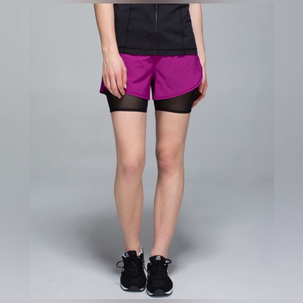 Lululemon | Hot To Street Short Regal Plum / Black